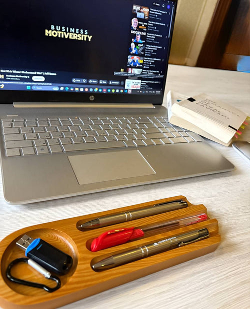 Office Handmade Organizer From Natural Wood For Pens