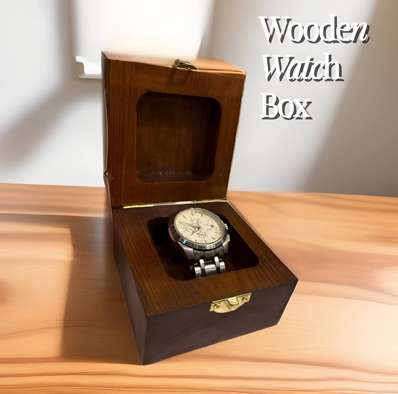 Watch Box (Natural, handmade and personalizable)